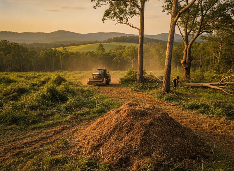 Land Clearing performed by Cairns Arborist in the Cairns